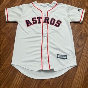 Majestic Kids Astros Jersey in White and Red Altuve